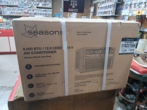 Seasons 8,000 BTU 115-Volt Window Air Conditioner Only in White - Picture 1 of 6