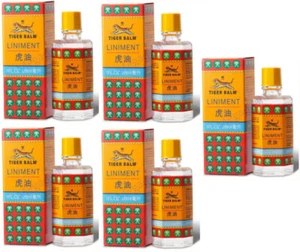 5 x Tiger Balm Liniment Oil Herbal Pain Relief Thai Original Massage 28 ml - Picture 1 of 3