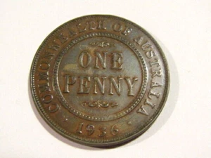 Australia 1936 1 Penny Coin - Picture 1 of 5