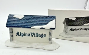 Letrero Dept 56 Alpine Village Original Village Retirado 65714 - Imagen 1 de 4