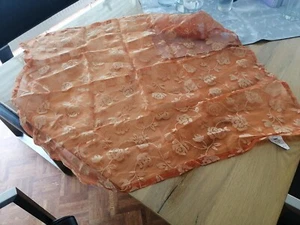Orange Tischdecke 85 X 85 Mit Floralem MUSTER Rosen Blumen - Bild 1 von 2