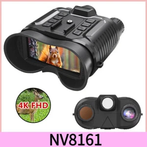 NV8161 Night Vision Binoculars 8X Zoom 4K Head-mounted Telescope IR/white Light - Picture 1 of 22