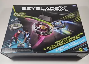Beyblade X Xtreme Battle Set con Beystadium, 2 trottole destra, 2 lanciatori - Foto 1 di 5