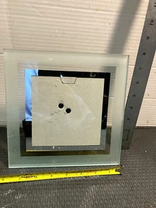 glass Picture Frame, 7.5x7.5 fits 5x 5 in pics. pre owned free shipping - Picture 1 of 3