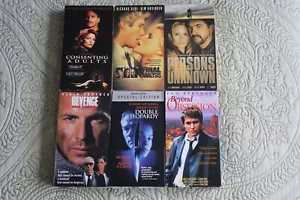 Romantic Thrillers VHS 6 Movie Lot Gere Costner Judd Basinger Berenger Mantegna - Foto 1 di 2