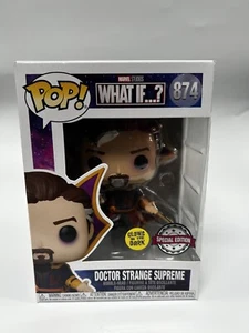 Funko Pop DOCTOR STRANGE SUPREME GLOW IN DARK Amazon Exclusive What If ? 874 NEU - Bild 1 von 8