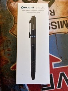 Olight O'Pen Glow Rechargeable Penlight, EDC. Includes Charging Base. New!