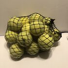 MIXED LOT of 20 USED TENNIS BALLS WITH BALL BAG WILSON and PENN