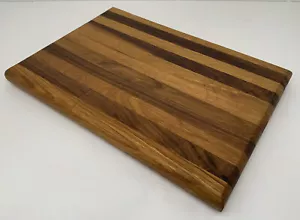Beautiful Hardwood Cutting Board 9” x 12” X 1” Mixed Woods - Picture 1 of 12