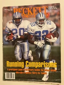 BECKETT FOOTBALL MENSILE DICEMBRE 1996 # 81 BARRY SANDER VS EMMITT SMITH COVER - Foto 1 di 2