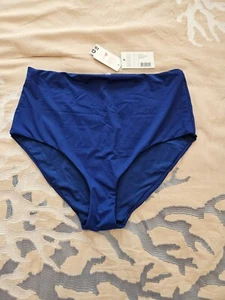 Calzedonia Indonesia High Waist Bikini Bottom Hyper Blue Large NWT - Picture 1 of 5