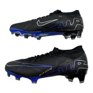 Nike Zoom Mercurial Vapor 15 Pro FG Low Black Blue (DJ5603-040) - Men's Size 9 - Picture 1 of 8