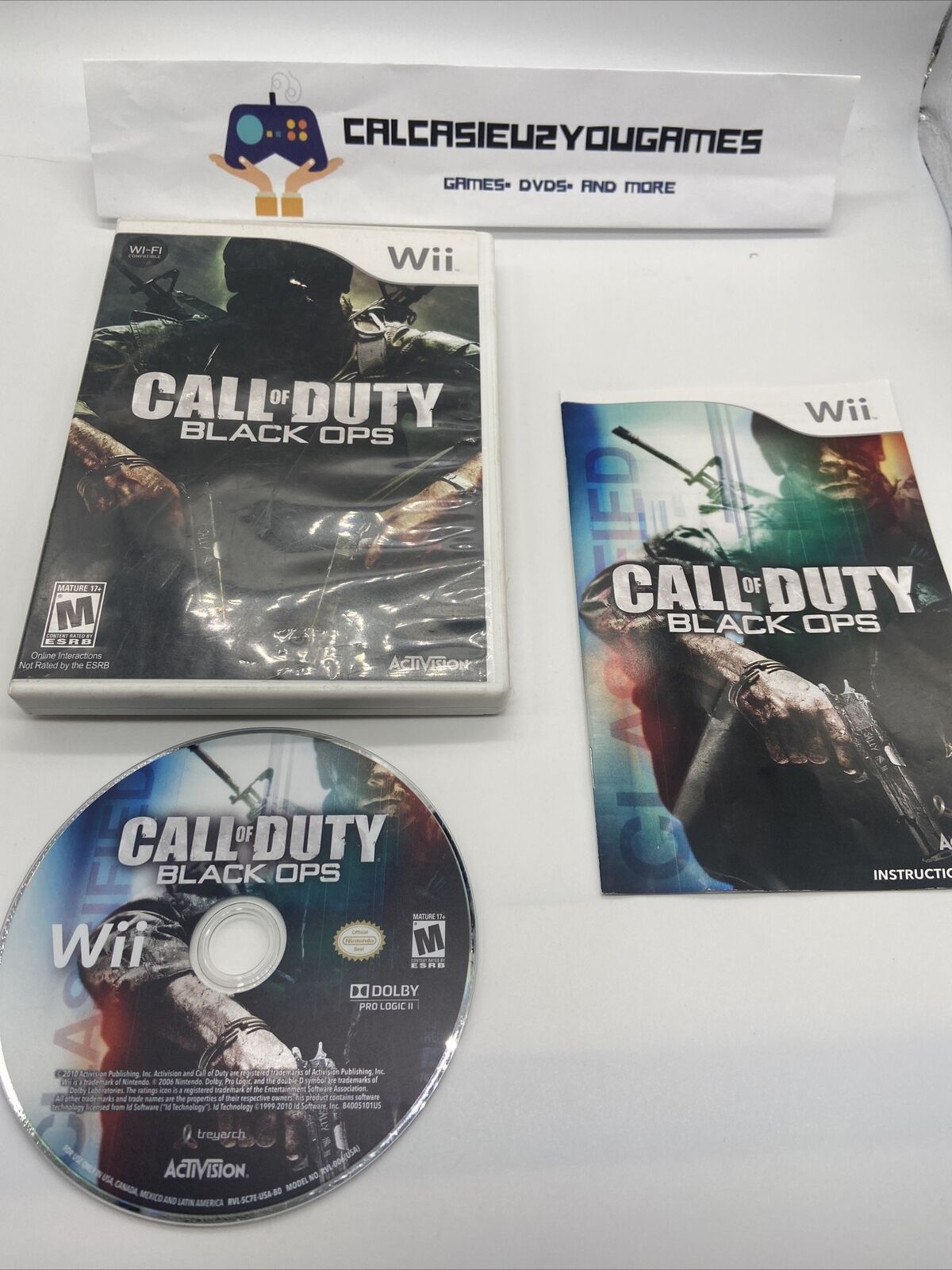 Call of Duty: Black Ops Complete In Box (Nintendo Wii, 2010)