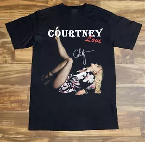 Courtney Love Signature Gift Short Sleeve T-Shirt All Size BS019 - Picture 1 of 3