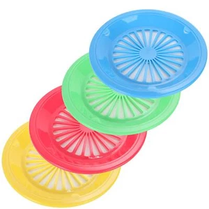 12 Pack 10 Inch Reusable Plastic Paper Plate Holders for Picnic Camping Party - Picture 1 of 6