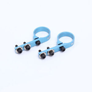 ALZRC metal tail servo mount brackets Blue For Align Trex 450 RC Helicopter