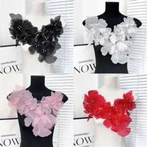 Lace Flowers Cloth Decoration Patch Mesh Lace Embroidered Patch - Picture 1 of 16