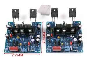 LJM- MX50 100W +100W SE Power amp Stero Amplifier DIY ASSEMBLED and tested - Picture 1 of 4
