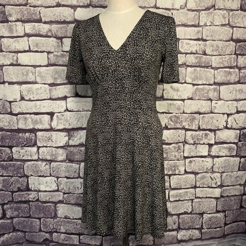 Abito Michael Kors nero e grigio con scollo a V taglia S