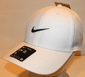Nike Club Berretto/Cappello Taglia L/XL Strapback Regolabile FB6452-100 Bianco/Nero - Foto 1 di 3