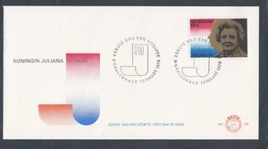 NETHERLANDS 1979 FIRST DAY COVER 70th BIRTHDAY OF QUEEN JULIANA + CACHET - Picture 1 of 1