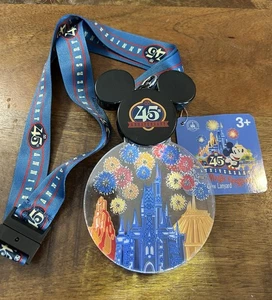 45th Anniversary Magic Kingdom Animated Glow Lanyard NWT - Picture 1 of 1