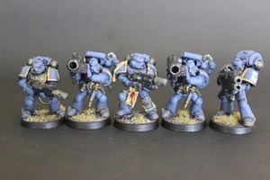 Painted GW Warhammer 40k: Space Marine - Devastator Squad Ultramarine - Picture 1 of 1