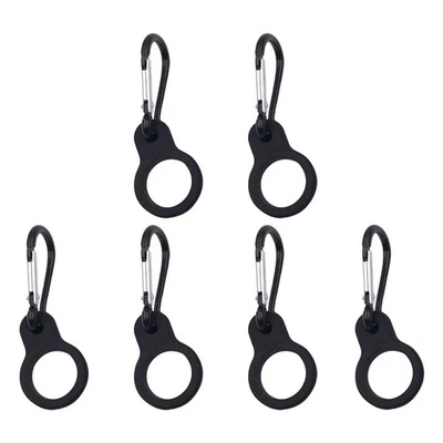 6 Pcs Bottle Carrying Silicone Water Buckle Travel Holders Steel Stainless - Image 1 of 4
