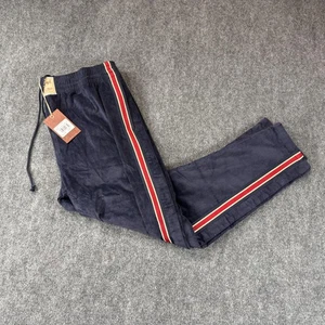 Fred Segal Mitchell & Ness Corduroy Tearaway Pants Mens 2XL Navy Stripe Retro - Picture 1 of 13