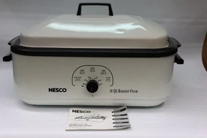 Horno tostador vintage NESCO 18 cuartos 4808-14, cocción lenta, vapor, asado con manual - Imagen 1 de 12