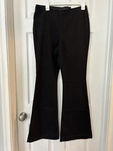 Inc Black Flare Pull On Pants Size 12 New - Picture 1 of 6