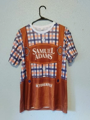 Cool Samuel Adams Octoberfest Double Sided T-Shirt Medium Beer Men's Tee Clean Foto 1 de 4