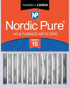 16x20x5 (4 3/8) Honeywell Replacement Air Filters Merv 15 Plus Carbon 1 Pack - Picture 1 of 7