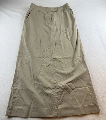 Eddie Bauer Legend Linden 女式 10 码高卡其色米色长裙 — 第 1/4 张图片