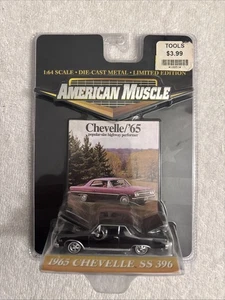 Ertl 65 1965 Chevy Chevelle SS 396 American Muscle Chevrolet Black Diecast Car - Picture 1 of 13