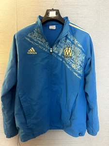 MENS 42/44 - LARGE -XL ADIDAS VINTAGE 2011 OLYPIQUE MARSEILLE BLUE TRACK JACKET - Picture 1 of 7