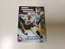RS20 Kentucky Thoroughblades 1998/99 Minor Hockey Pocket Schedule - BEEF