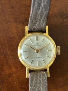 Vintage Bucherer 17 J Gold Plated Women’s very nice Watch Manual Wind Working - Picture 1 of 7