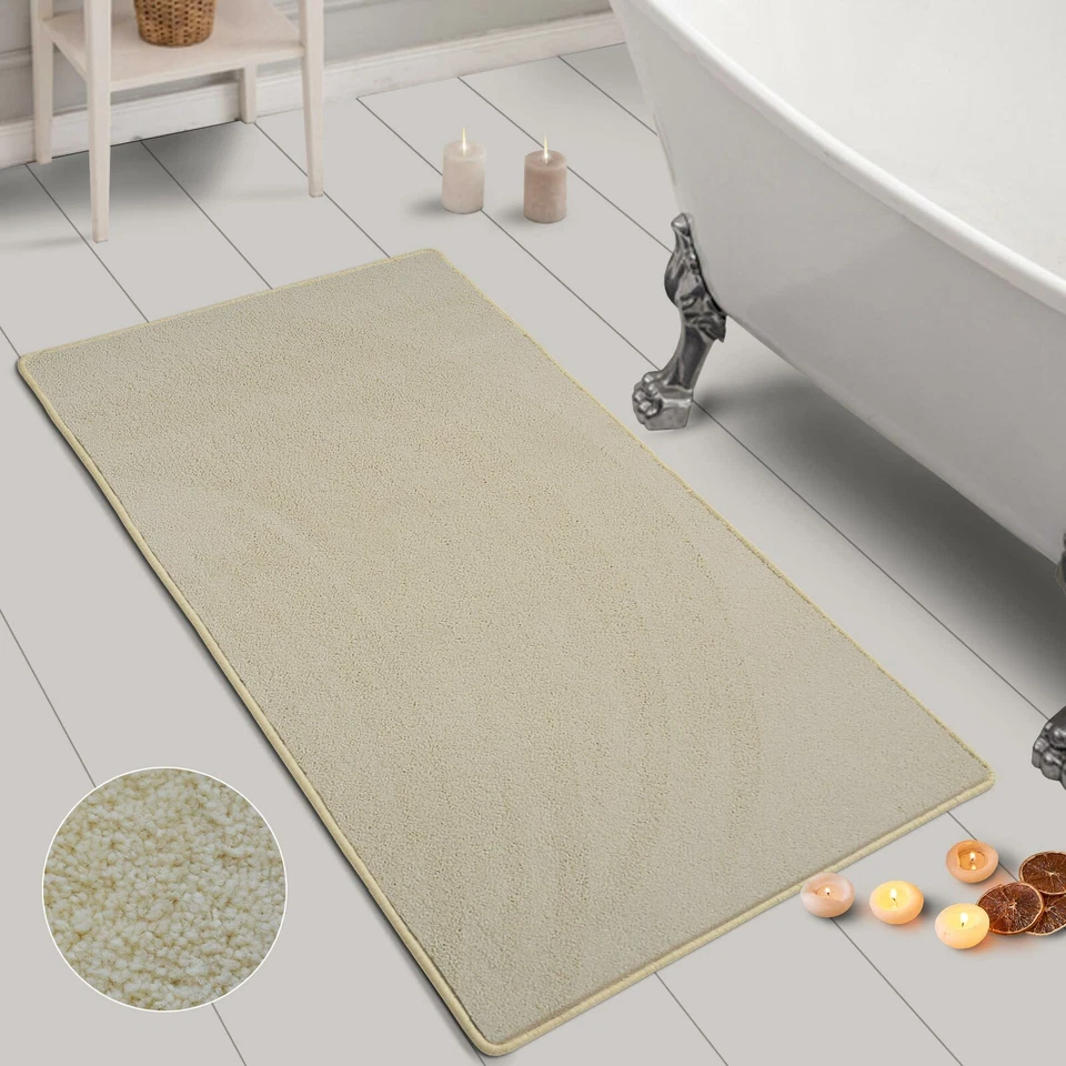 Badeteppich | Carousel | in Creme | Badematte alles auf Zuschnitt | Badvorleger - Bild 1 von 1