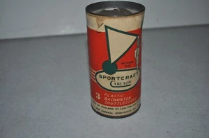 Vtg Carlton # 982 Sportcraft Indoor Badminton Shuttlecocks Can Made In England - Picture 1 of 7
