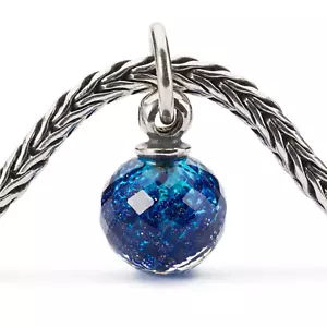 Auténtica borla Trollbeads de plata esterlina Wishful Sky TAGBE-00285 - Imagen 1 de 9