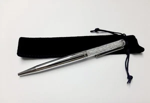 5224384 Swarovski Crystalline Ballpoint Pen Chrome Silver Tone Plated in Box - Picture 1 of 3