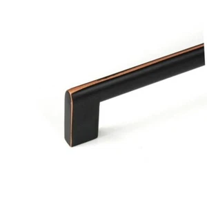 Lot of 4 KINGSMAN HARDWARE 6 1/4 in C-C Key Oil Rubbed Bronze Drawer Bar Pull - Picture 1 of 10