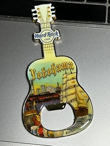 HARD ROCK CAFE *** YOKOHAMA TALL SHIPS*** CITY GUITAR BOTTLE OPENER MAGNET ~ WOW - Picture 1 of 1