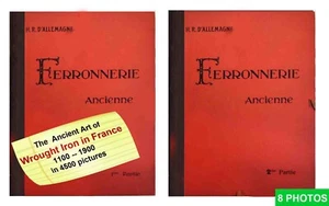 1924 French Wrought Iron Ferronnerie Ancienne 2 vol Art of 4500 pict. 1100-1910 - Picture 1 of 8