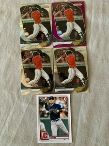 Yu Chang RC Lot (5) + Purple Prizm + Silver Holo + Bowman + Indians - Picture 1 of 2