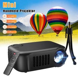 Mini Projector LCD AHD 1080P Home Cinema Portable Office Theater Movie Projector - Picture 1 of 48