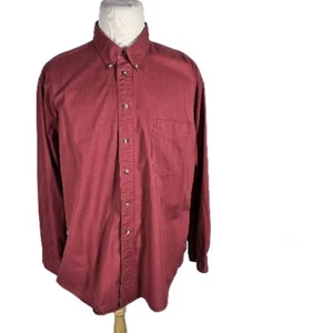 croft barrow Mens XL Mauve Color Cotton Long Sleeve Button Down Shirt B53 - Picture 1 of 24