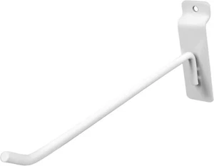 Lote de 100 ganchos de clavija de metal blanco de 8" para pantalla de pared de listones de 6 mm de diámetro - Imagen 1 de 8