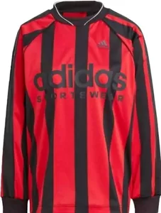 NWT Women's Adidas Express Long Sleeve Shirt RED/BLACK Size M MSRP $65 - Picture 1 of 5
